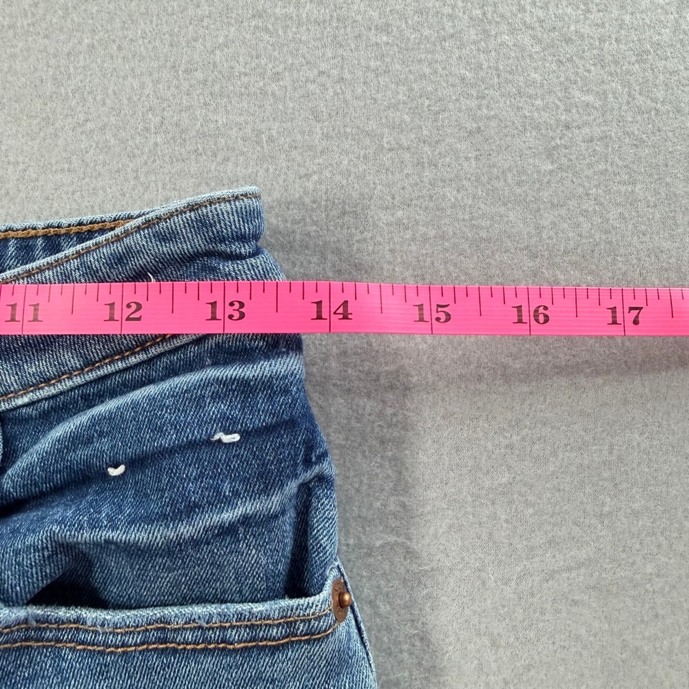 Abercrombie & Fitch Curve Love High Rise Skinny Jeans Women 26/2R Blue Grunge - Picture 4 of 8